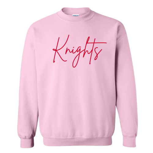 Knights Script in Light Pink