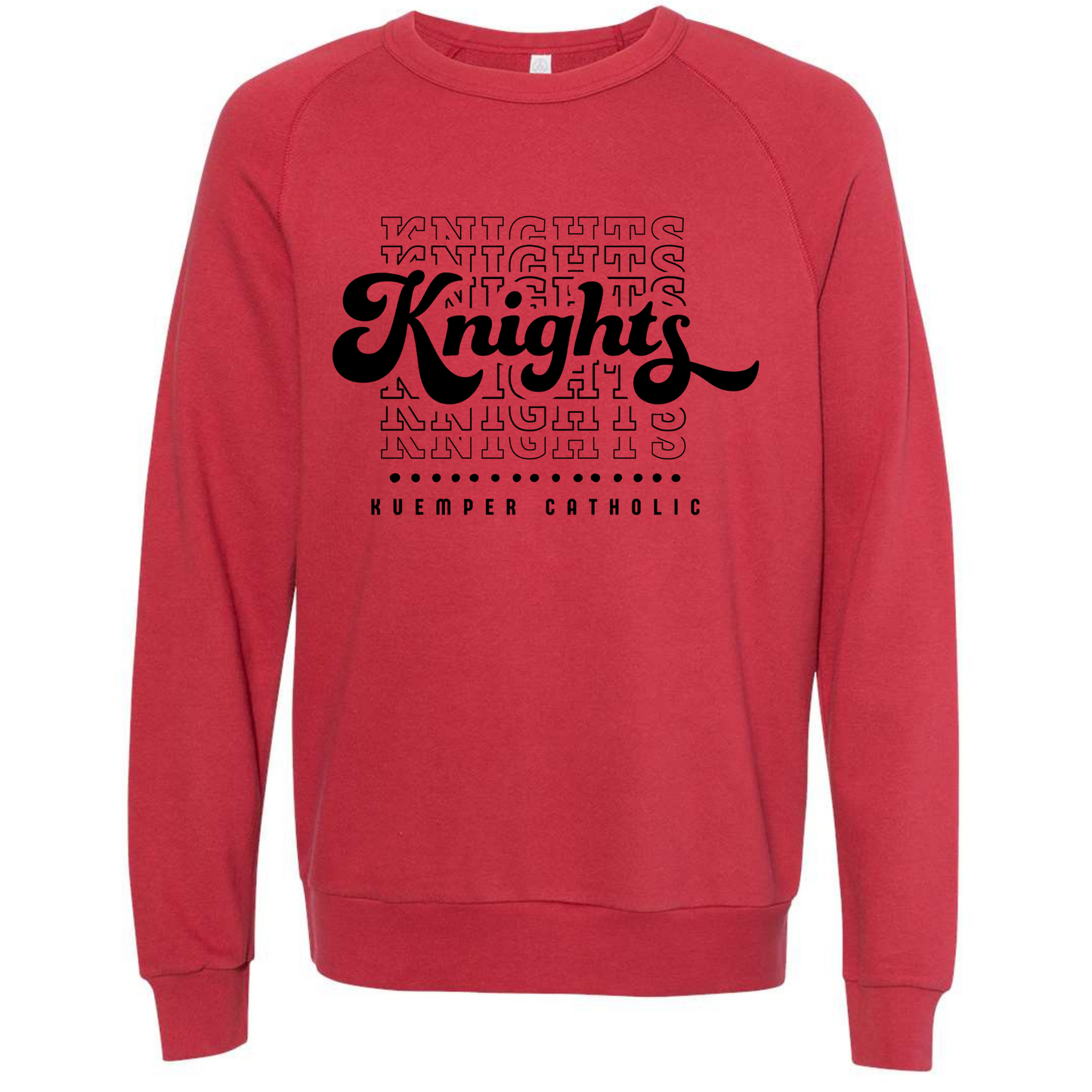 Alternative Apparel- Champ Faded Red Lightweight Sweatshirt KNIGHTS