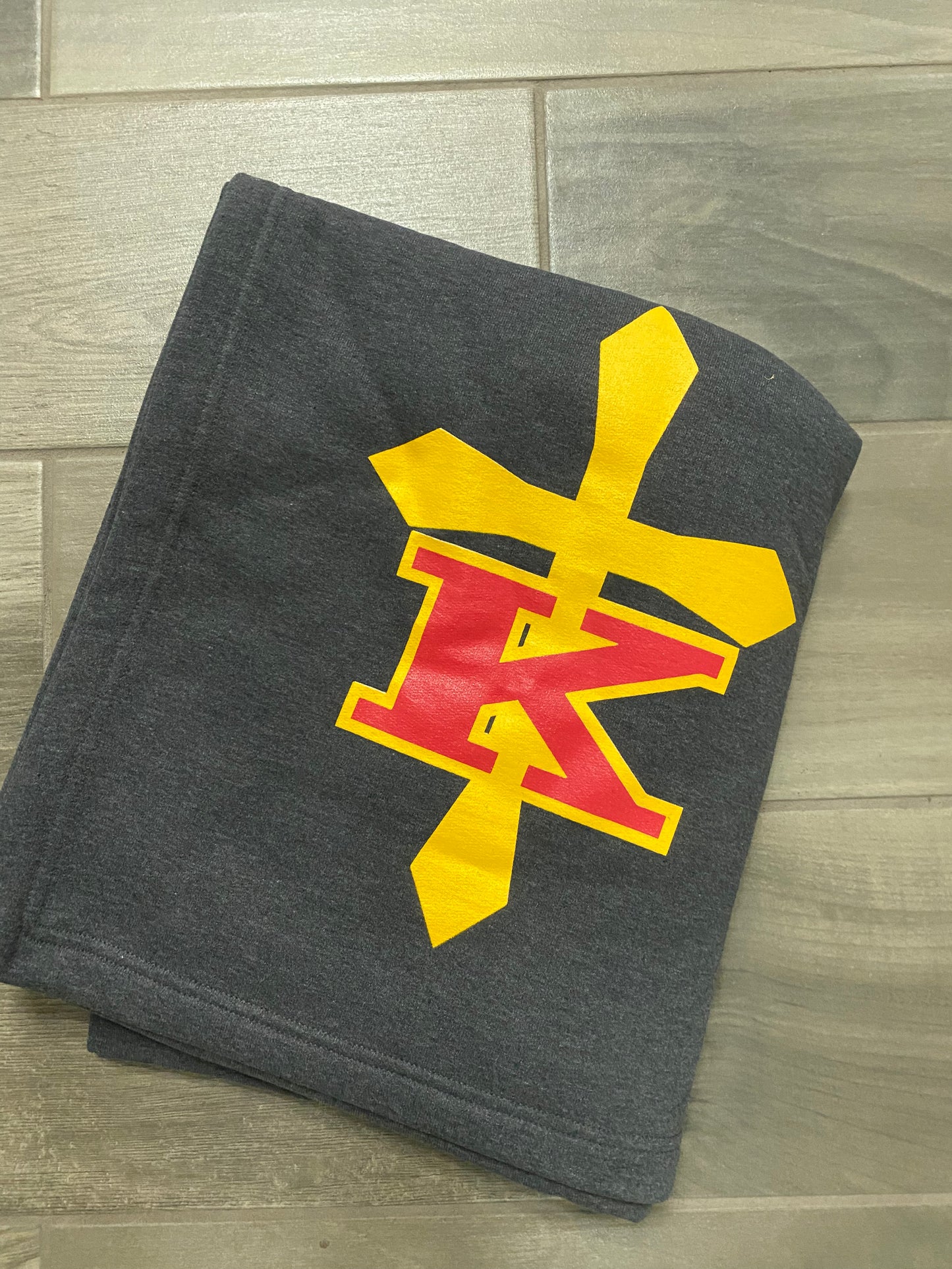 Kuemper K Cross Sweatshirt Blanket